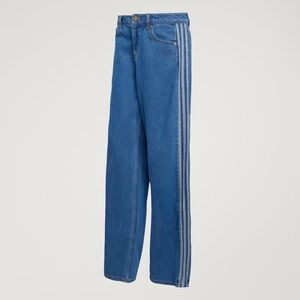 adidas Blue Jeans with Gray Accents